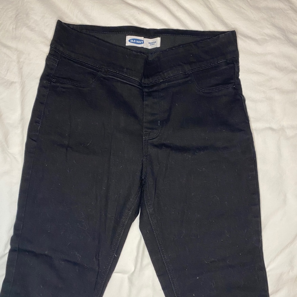 Black rockstar jeggings